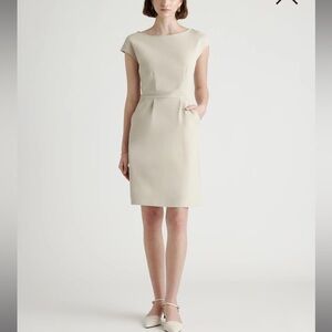 Quince Ultra Stretch Cap Sleeve Ponte Dress. Perfect condition. Size M